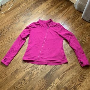 Fabletics a-symmetrical zippered track jacket